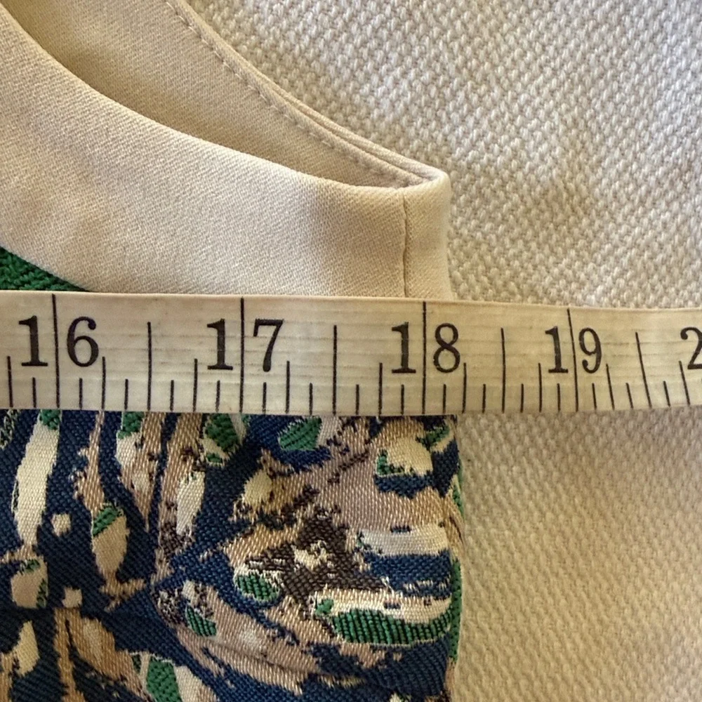 J. McLaughlin Sandra Botanical Jacquard Front Zip Sleeveless Dress Size 8 - Picture 9 of 14